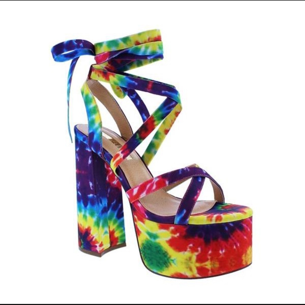 Dolls Kill Tie Dye Platform